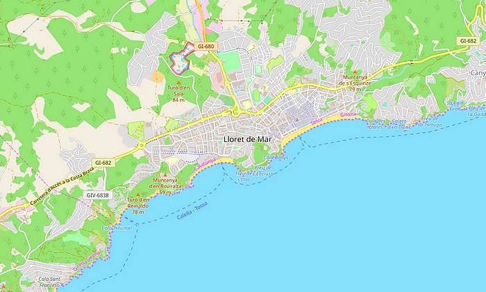 Costa Brava térkép