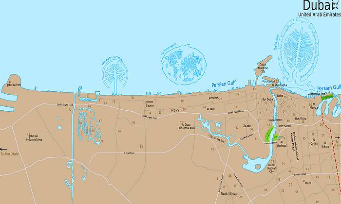 Dubai térkép