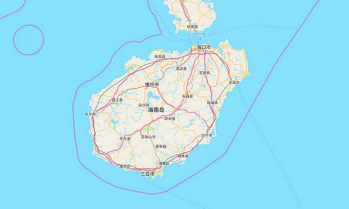 Hainani szállodák térképen