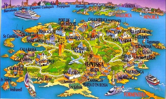 Ibiza térkép