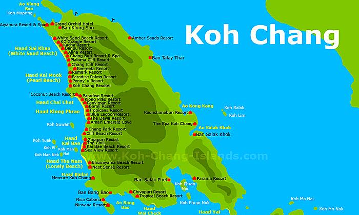 Koh Chang térkép