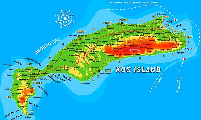 Kos térképe