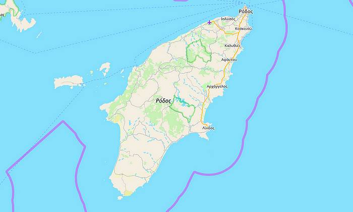 Rodosz térkép