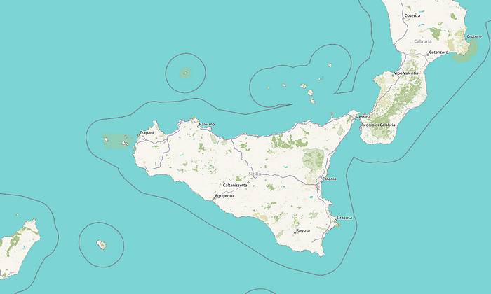 Szicília térkép
