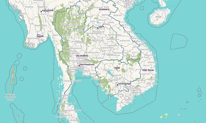 Thaiföld térkép