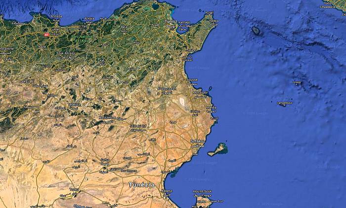 Tunézia térkép