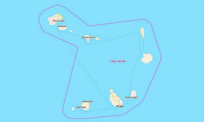 Zöld-foki-szigetek térkép