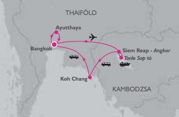 Bangkok és Angkor felfedezése, pihenéssel Koh Chang trópusi szigetén