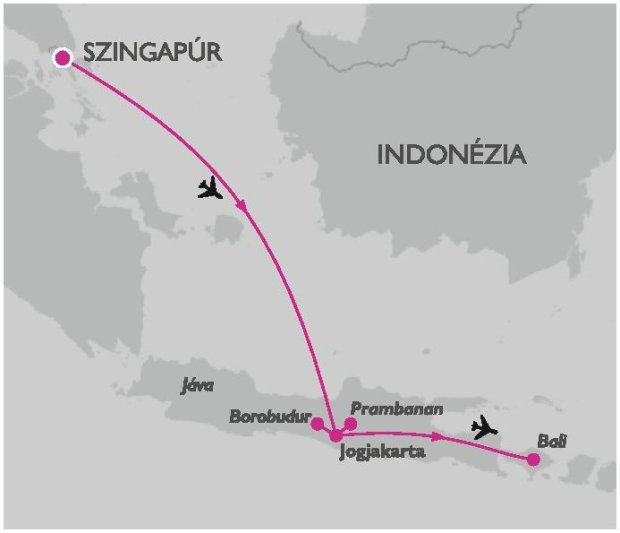 Látogatás Szingapúrban, Jáva és Bali szigetein