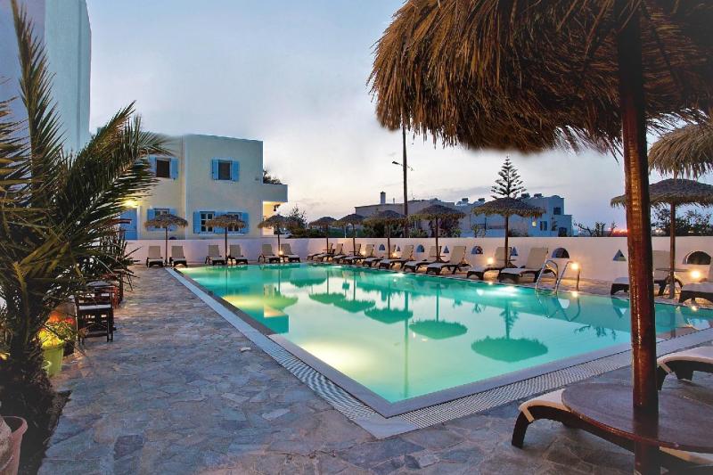 Szantorini Kamari utazás Alexandra Hotel