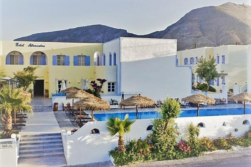 Szantorini Kamari utazás Alexandra Hotel