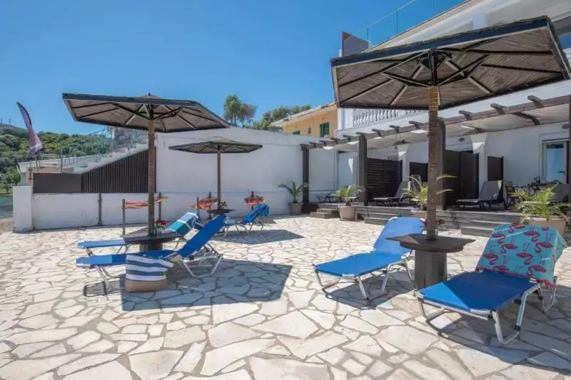 Galini Beach Apartmanház Korfu