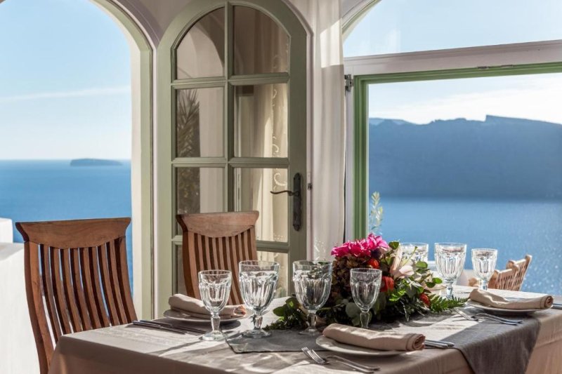 Szantorini Oia utazás Fanari Villas