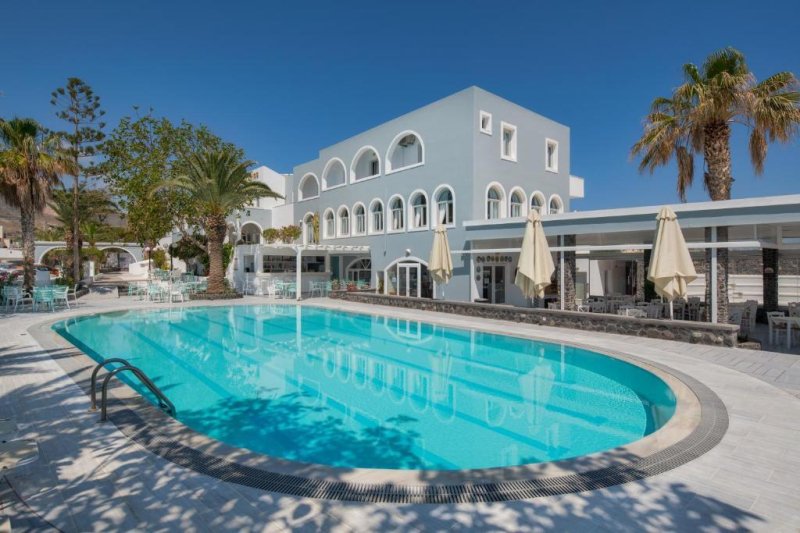 Szantorini Kamari utazás Makarios Beach Hotel