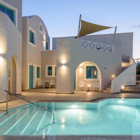 Szantorini Karterados utazás Nikolas Hotel