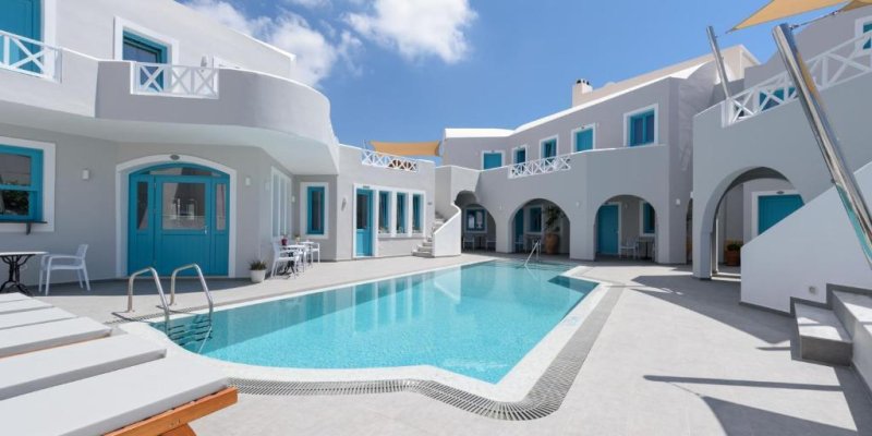 Szantorini Karterados utazás Nikolas Hotel