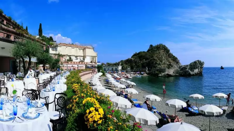 Voi Grand Hotel Mazzaró Sea Palace Szicília Taormina