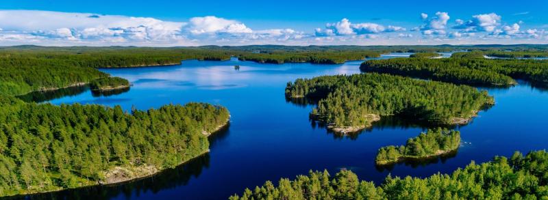 Skandináv Nyár A Finn Tóvidéken