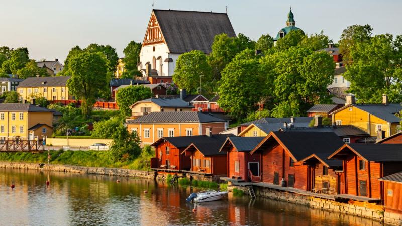Skandináv Nyár A Finn Tóvidéken