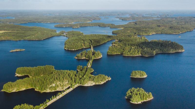 Skandináv Nyár A Finn Tóvidéken
