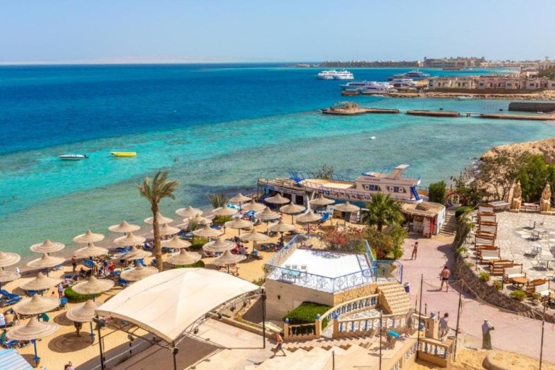King Tut Aqua Park Beach Hurghada