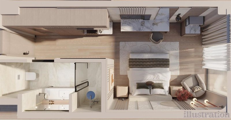 Standard Room Sea & Pool View