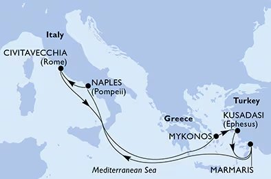 Kelet-Mediterrán kalandozás csoportos hajóút Róma