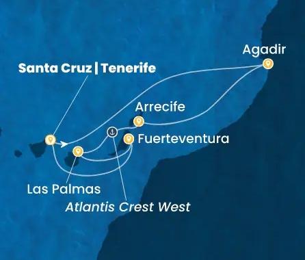 Kanári-szigetek Marokkó érintésével csoportos hajóút Tenerife