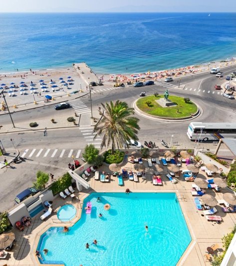 Rodosz Rhodes utazás Blue Sky Beach