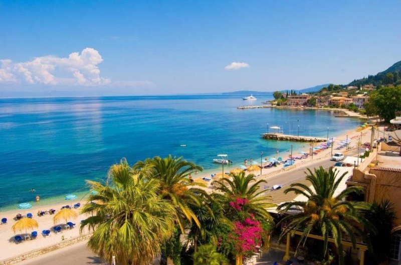 Korfu utazás Potamaki Beach 