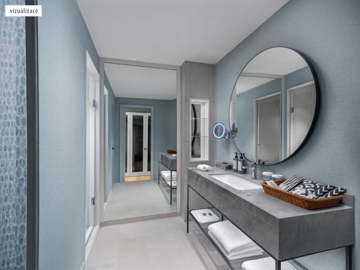 Deluxe szoba, kilátással a tengerre, fürdőszoba