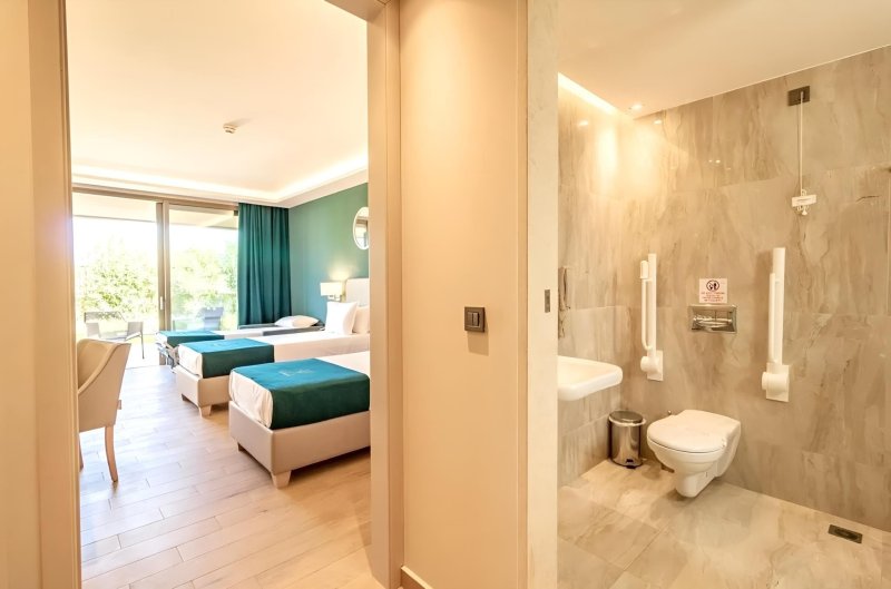 Szoba 2 külön ággyal - mozgáskorlátozottaknak kialakítva