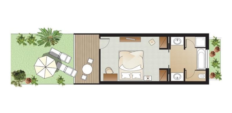 Prémium bungaló - alaprajz