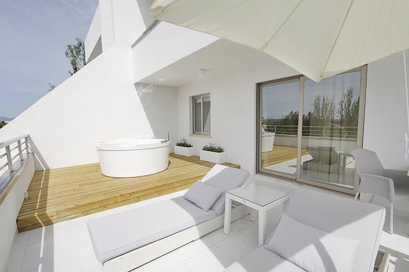 Prémium lakosztály, terasz