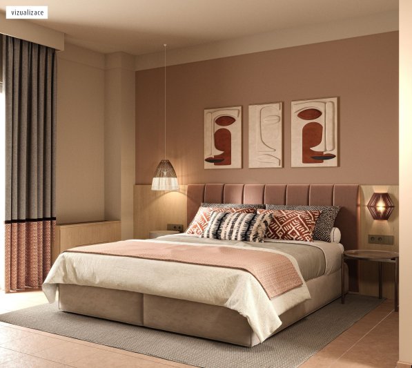 Klubszoba kétszemélyes ággyal