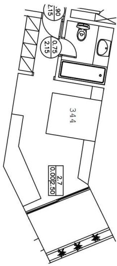 Kétágyas szoba - alaprajz