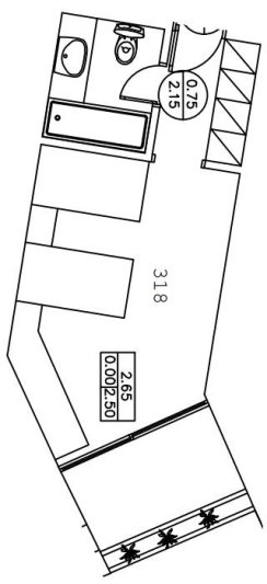 Kétágyas szoba - alaprajz