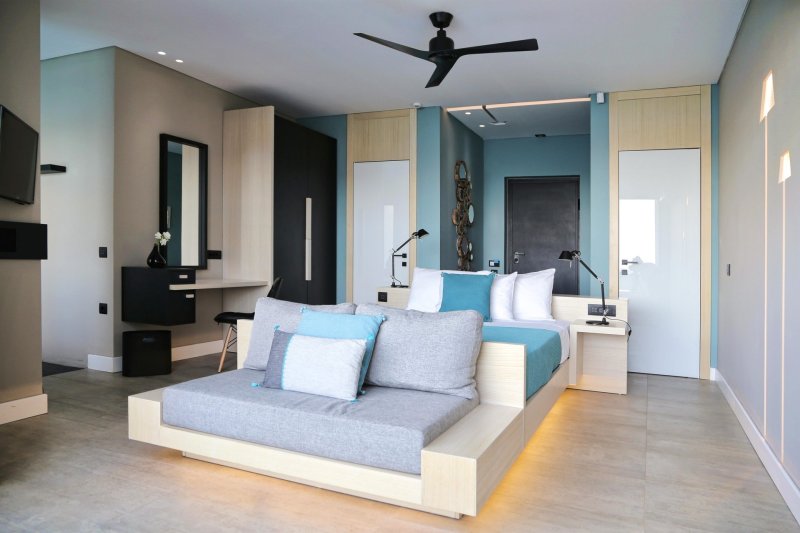 Lakosztály tengerre néző kilátással és saját medencével