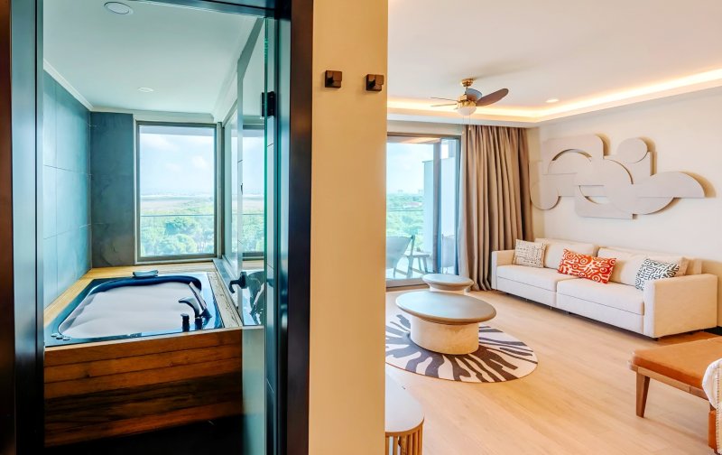 Kétágyas szoba, pezsgőfürdővel