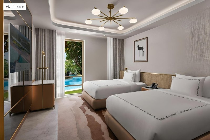 Duplex villa medencével