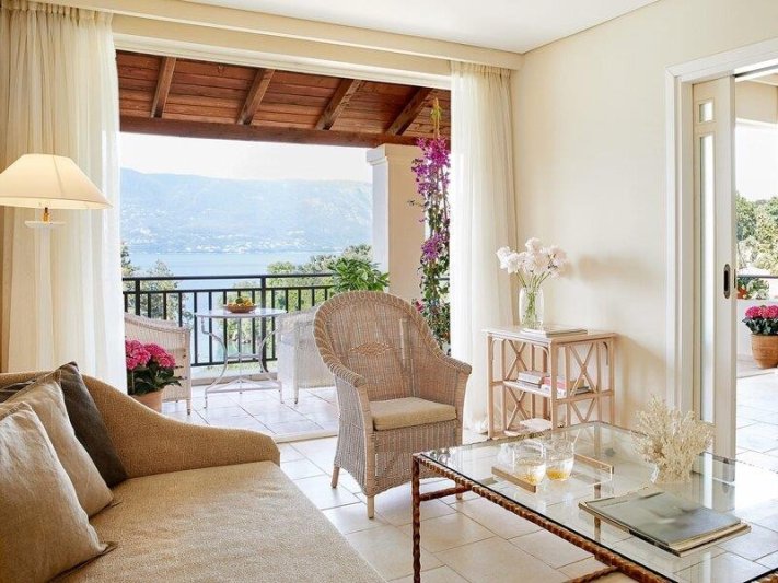 Deluxe lakosztály bungalóban, oldalsó kilátással a tengerre