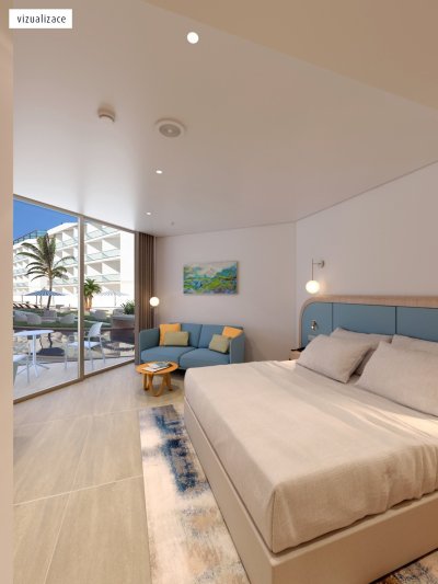 Prémium családi szoba medencére néző kilátással