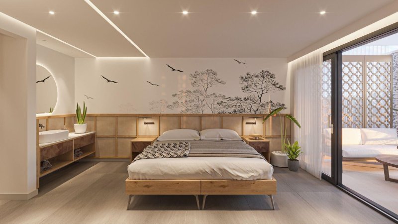 Családi bungaló, kilátással a kertre