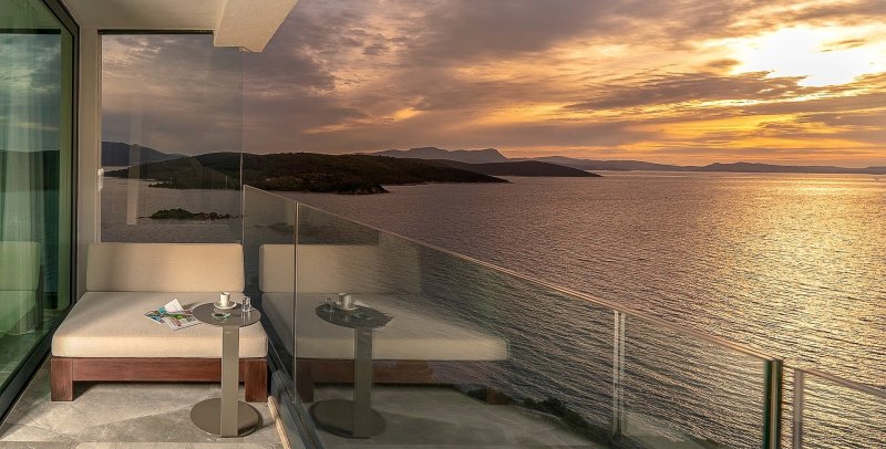 Panorámás szoba, kilátással a tengerre