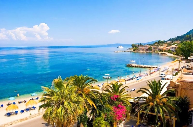 Korfu utazás Potamaki Beach 