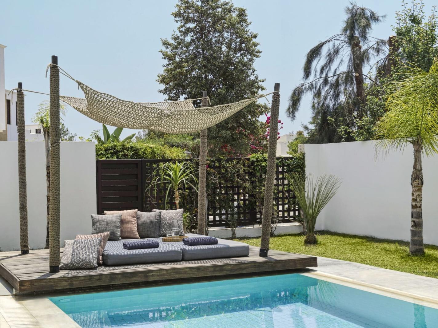 Trópusi zen bungaló, lakosztály saját medencével