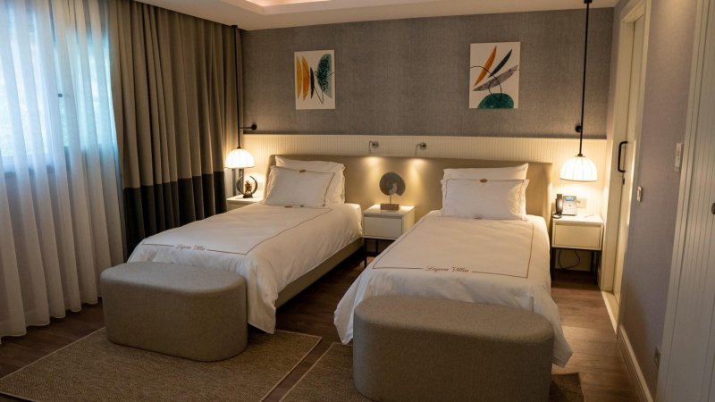 Családi szoba Lagúnára néző