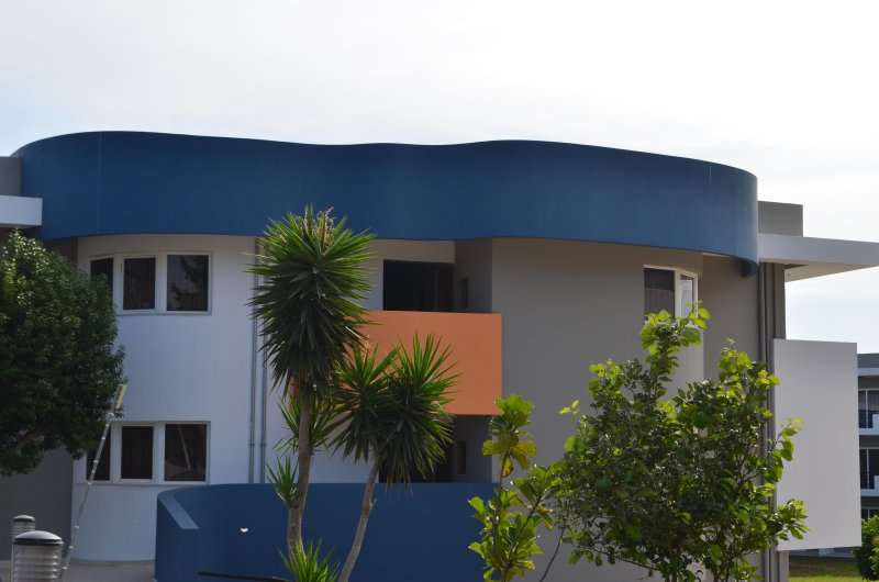 Bungalókkal rendelkező épület