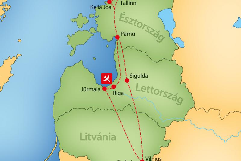 Észt, Lett, Litván Körutazás