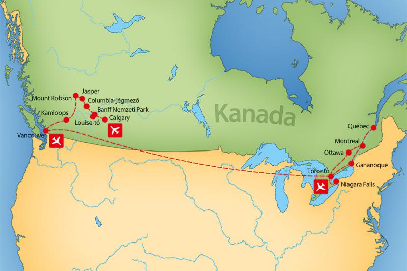 Kanada - Körutazás a világ 2. legnagyobb országában